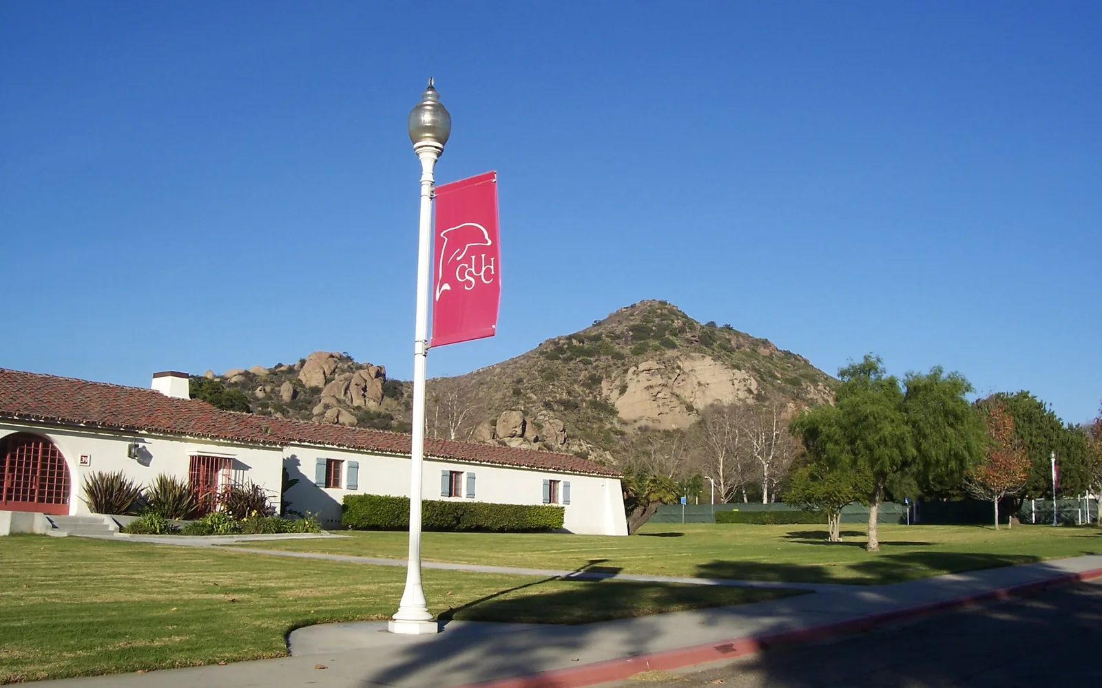 California State University Channel Islands campus with main building and surrounding landscaping